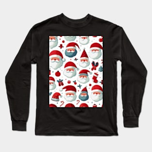 Santa Claus Pattern Long Sleeve T-Shirt